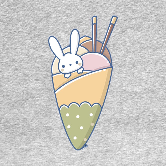 Kawaii Bunny on Crepe by Sugar Bubbles 